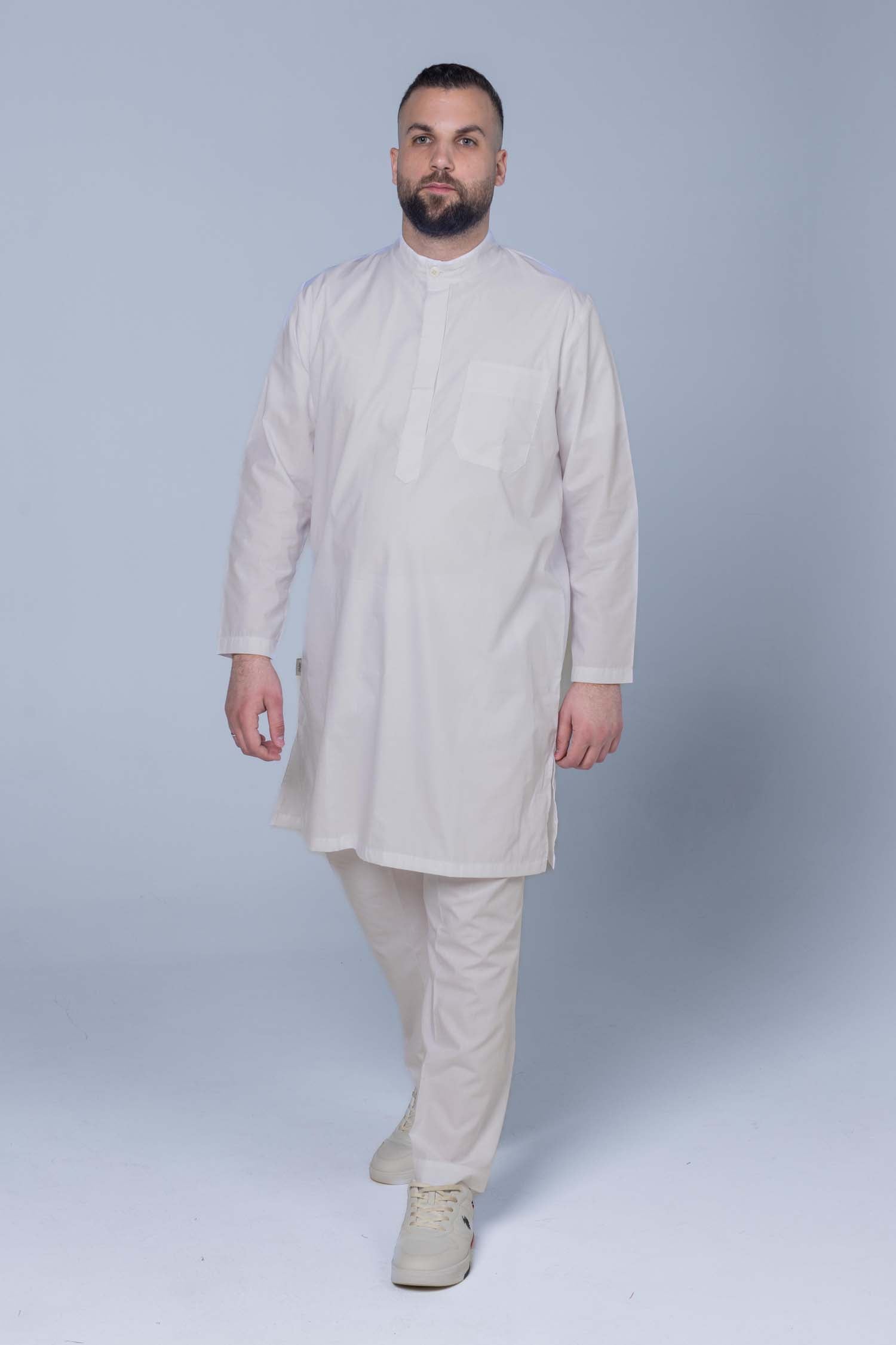 Comfort Ihram Men 2 pc Set Poplin 100% Cotton -White