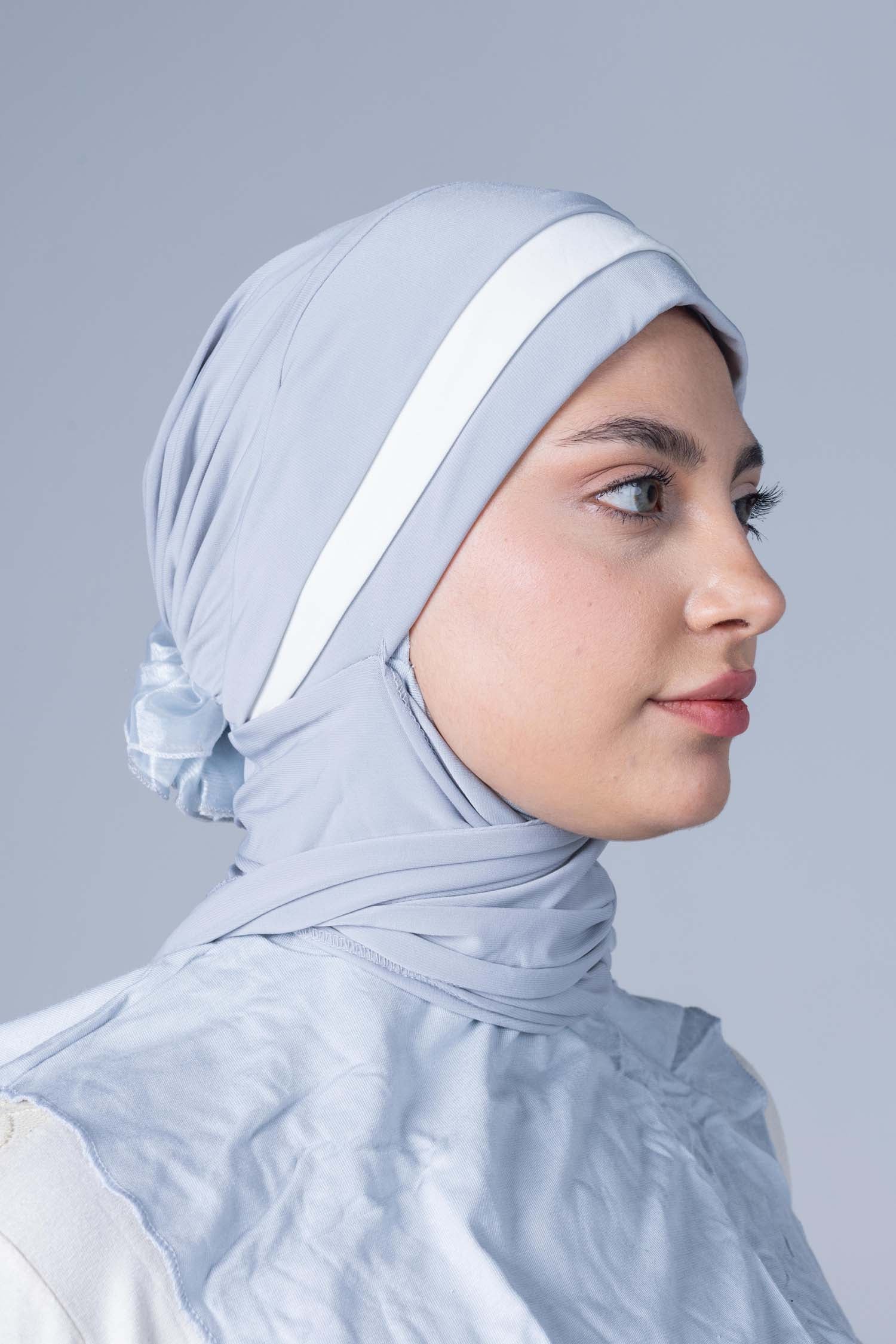 Dual Color Lycra Bonnet & Chal