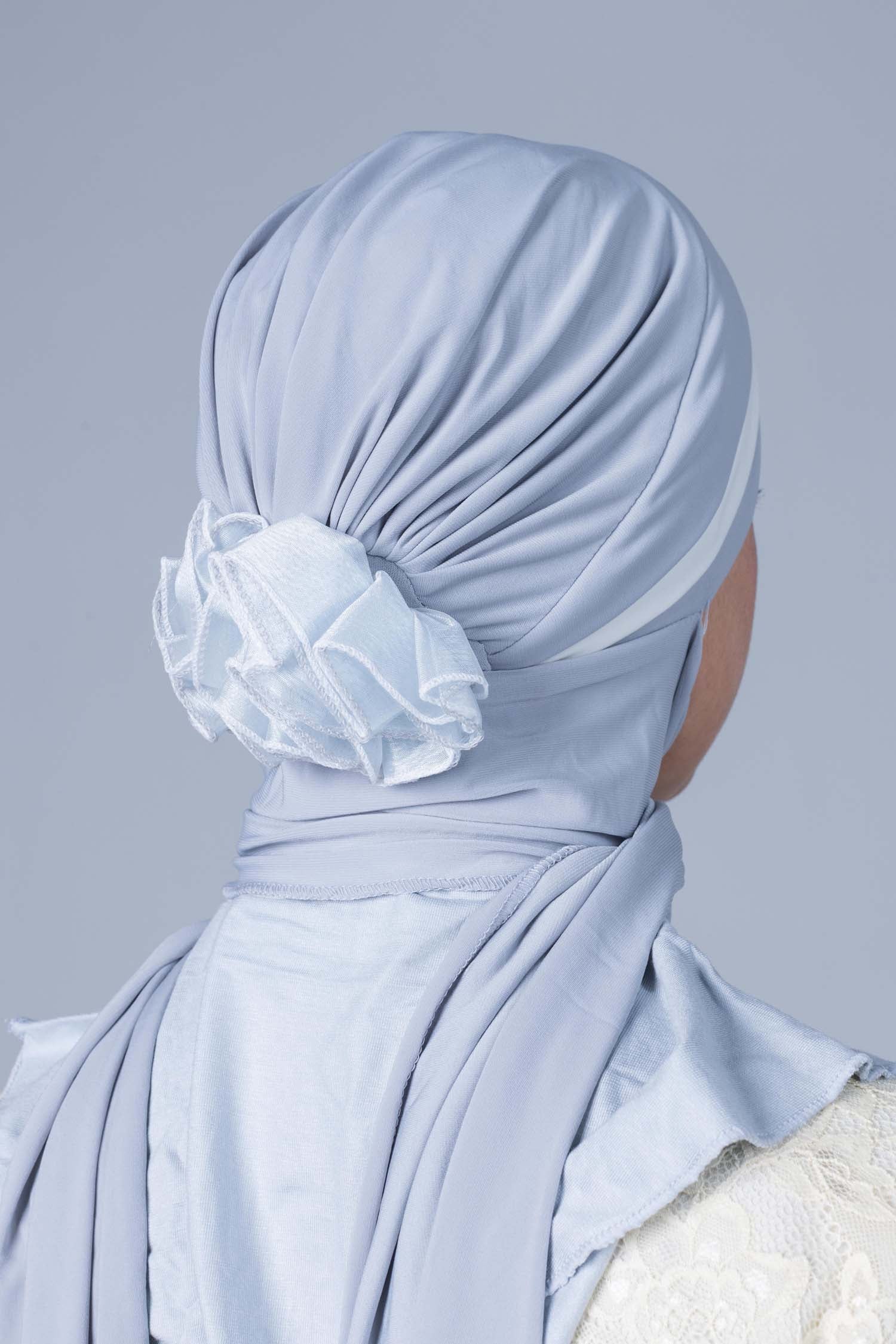 Dual Color Lycra Bonnet & Chal