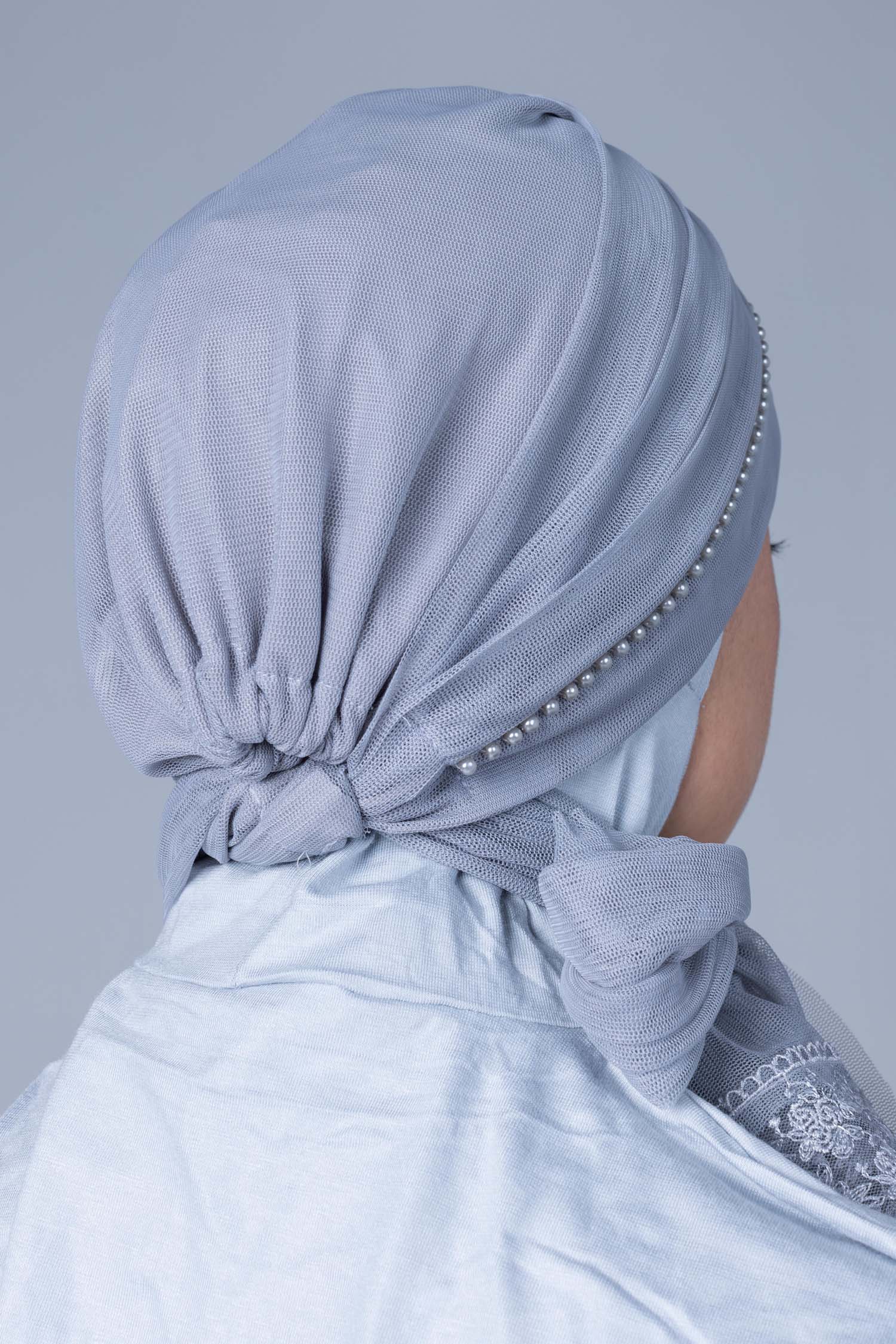 Luxe Tulle Bonnet with pearl Detail