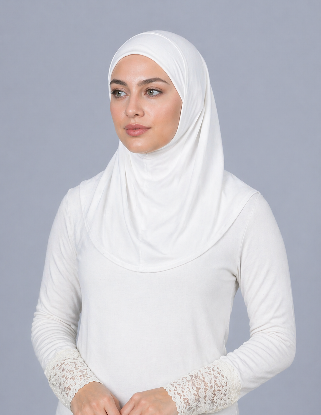 Two piece Cotton Hijab
