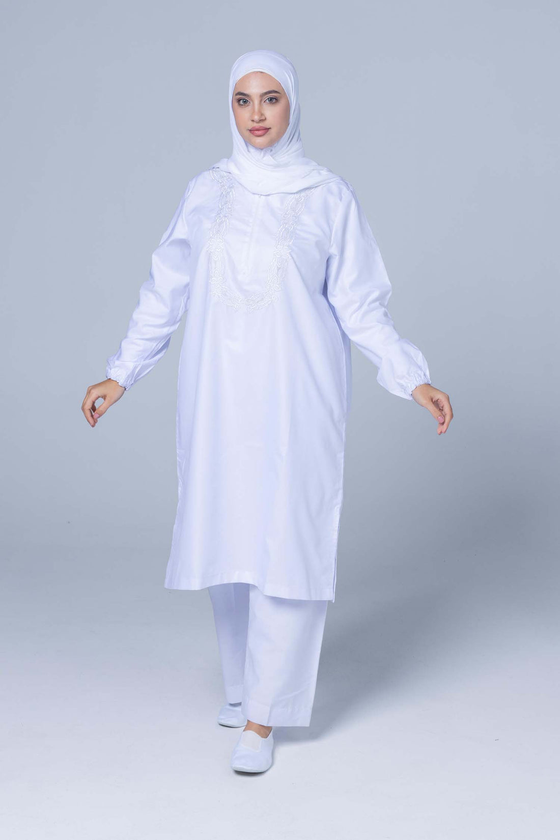 Premium Ihram 2 pc Set  Silky Soft Polyester- Pure White