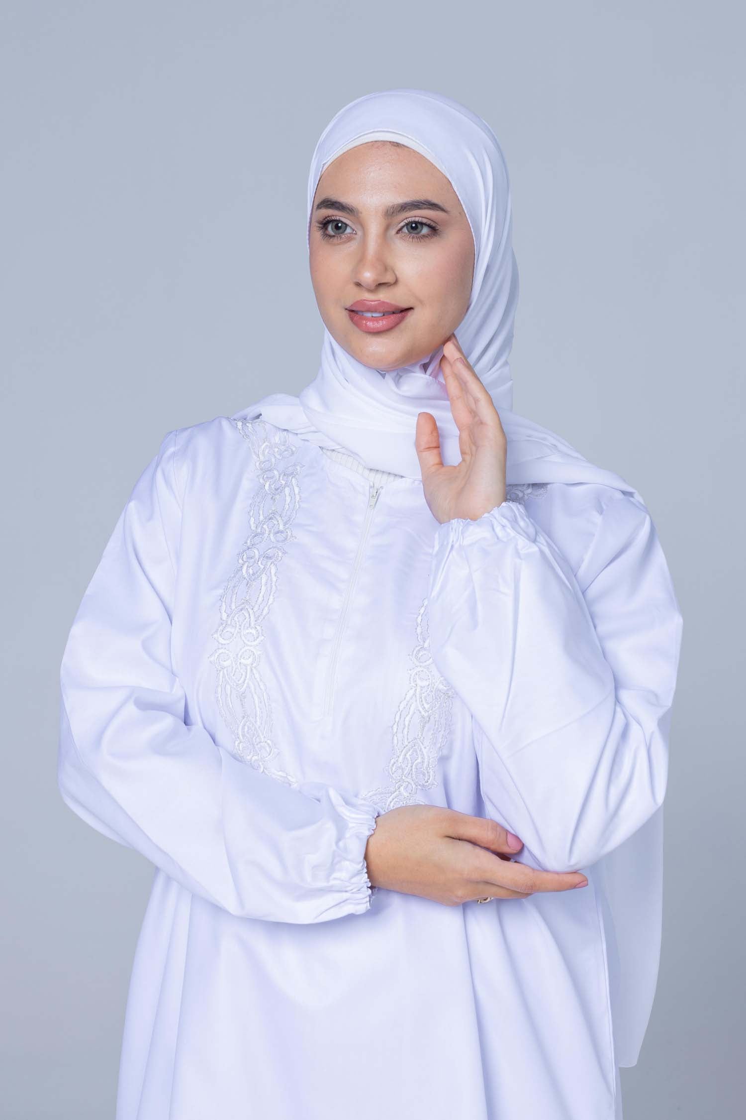 Premium Ihram 2 pc Set  Silky Soft Polyester- Pure White