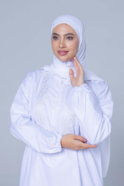 Premium Ihram 2 pc Set  Silky Soft Polyester- Pure White