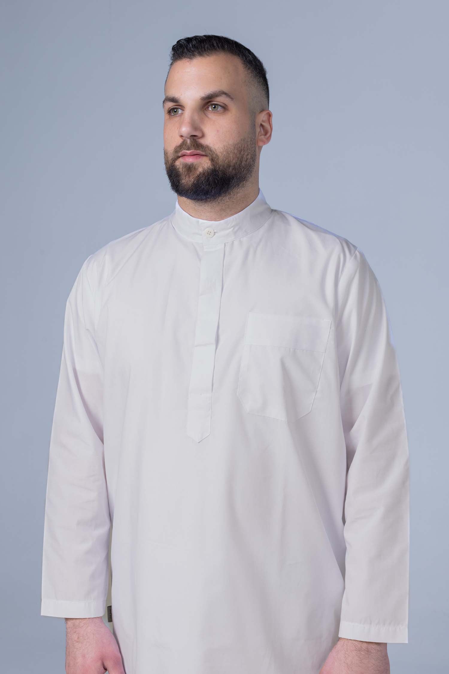 Comfort Ihram Men 2 pc Set Poplin 100% Cotton -White