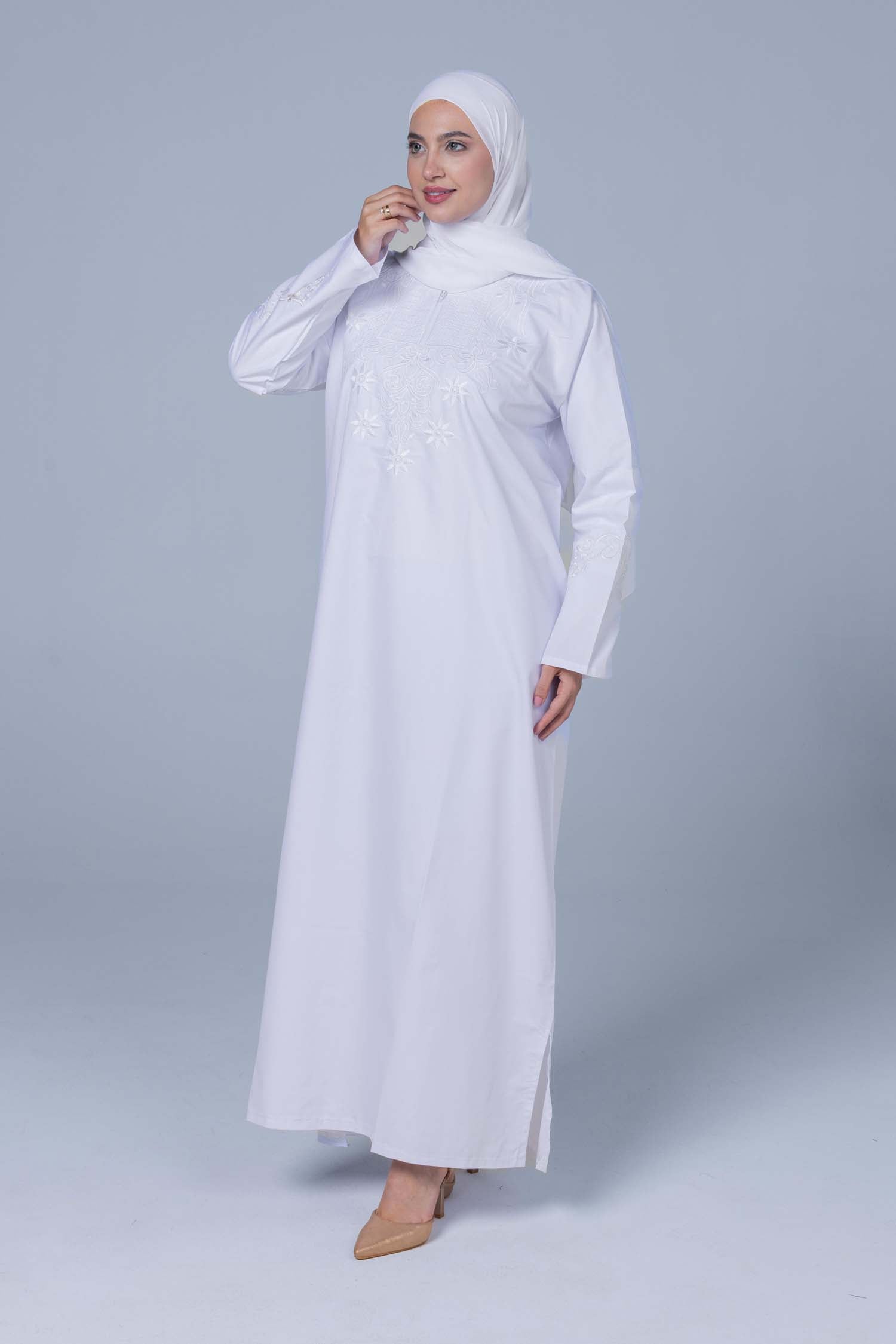 Premium Abaya Embroidered Silky Soft Polyester