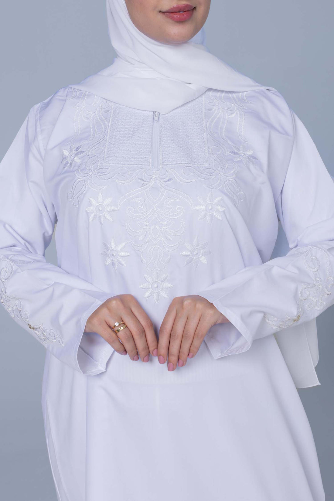 Premium Abaya Embroidered Silky Soft Polyester