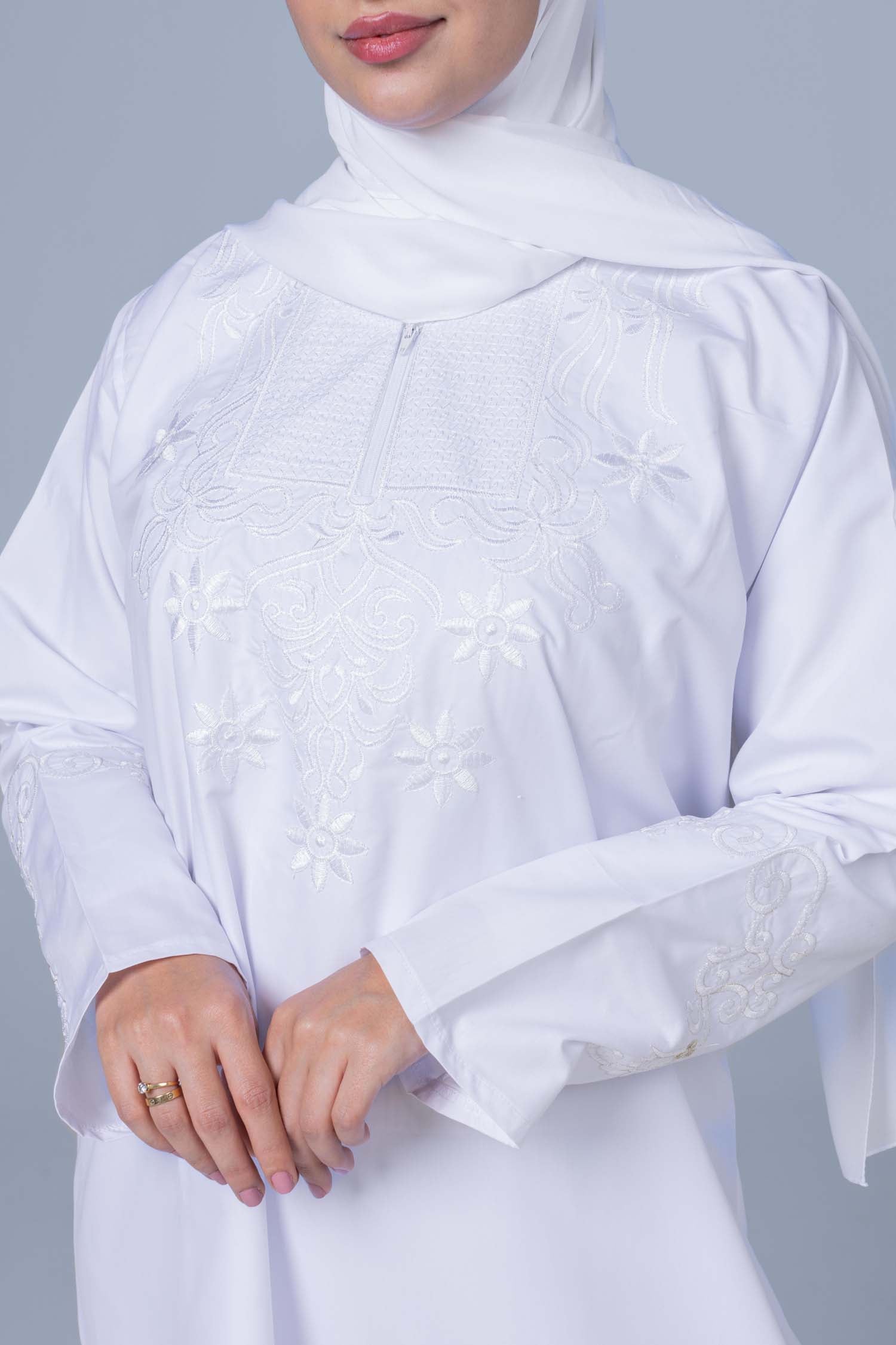 Premium Abaya Embroidered Silky Soft Polyester