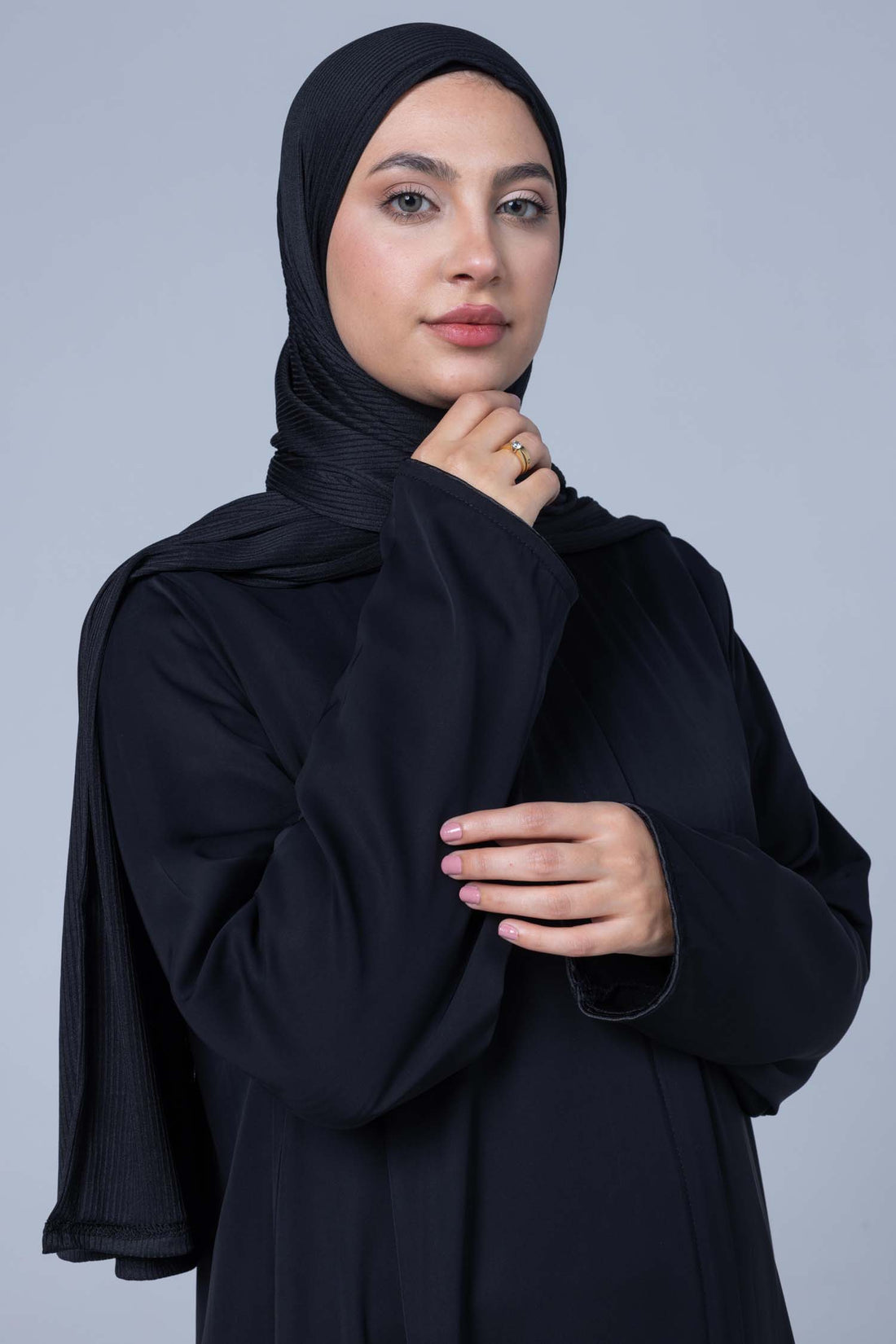 Luxury Soft Black Abaya