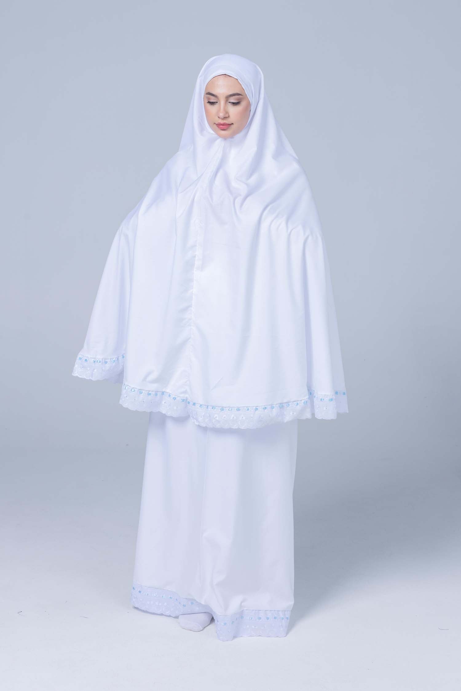 Essential White 2 pc Prayer Set Polycotton