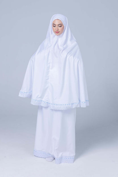 Essential White 2 pc Prayer Set Polycotton