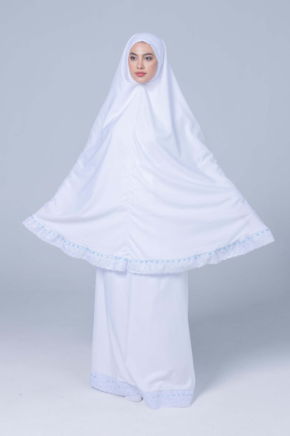 Essential White 2 pc Prayer Set Polycotton