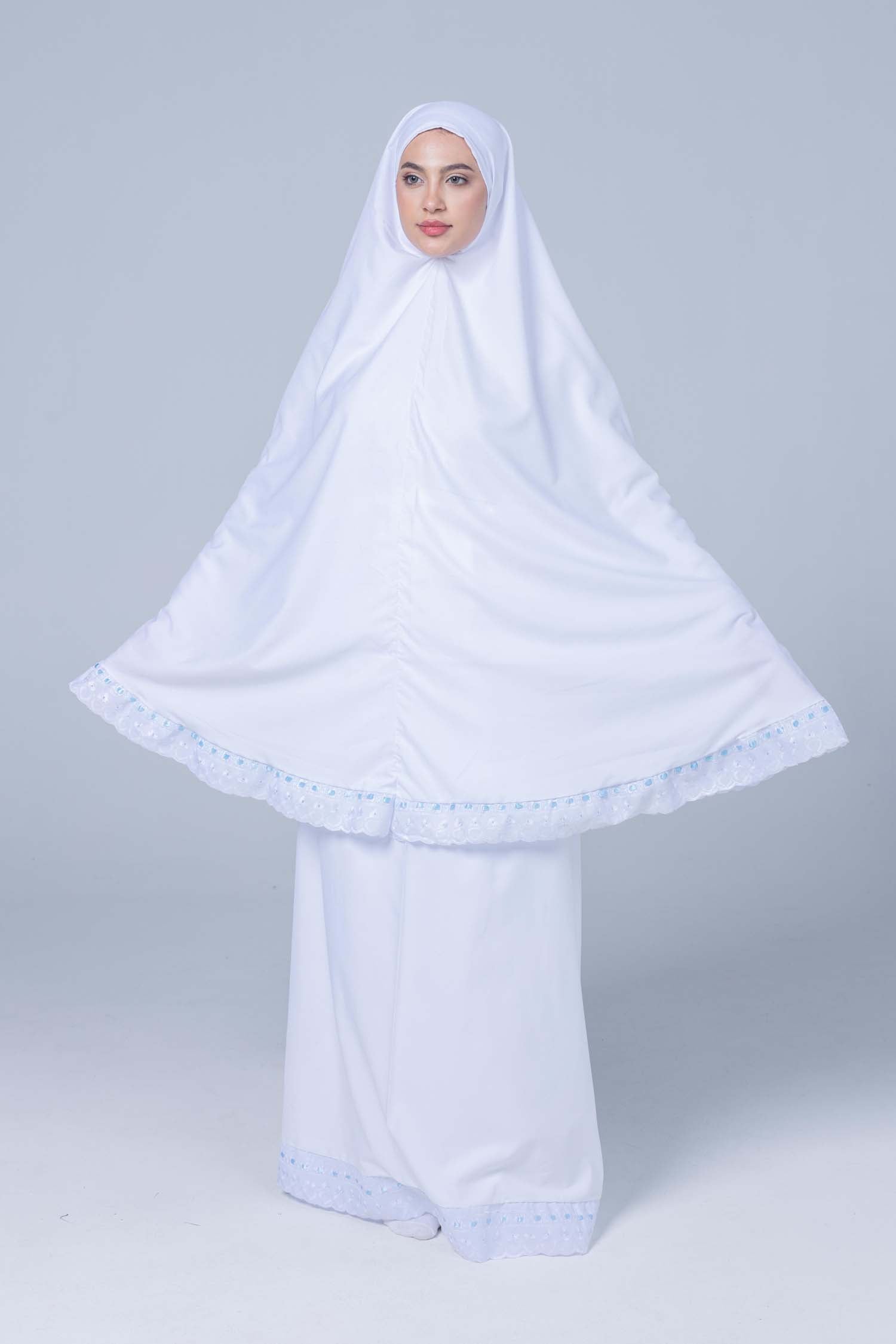 Essential White 2 pc Prayer Set Polycotton