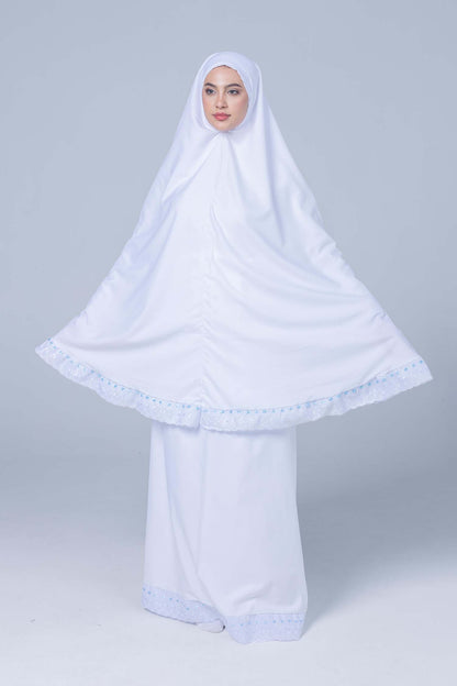 Essential White 2 pc Prayer Set Polycotton
