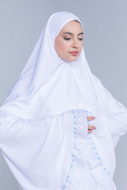 Essential White 2 pc Prayer Set Polycotton