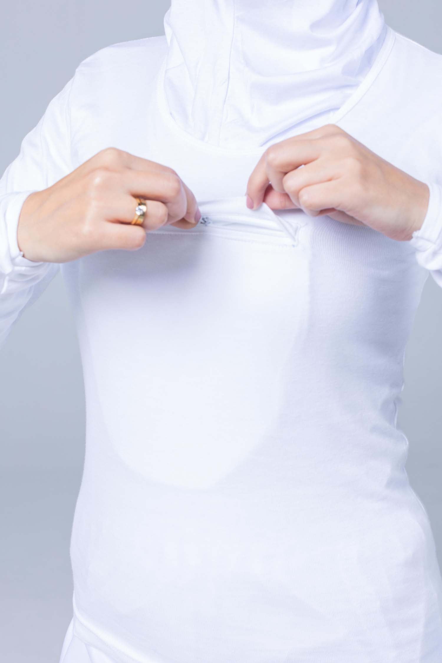 Long Sleeve Cotton Innerwear top with Hidden Pocket
