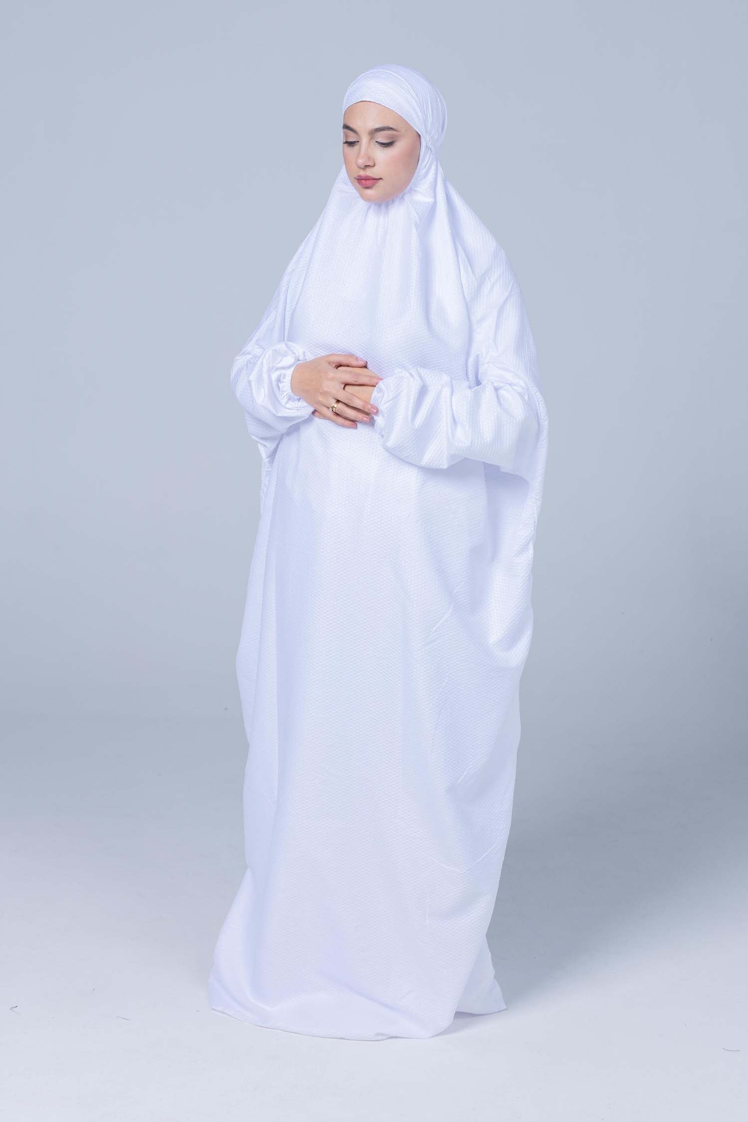 White One Piece Prayer Set -Soft Polyester