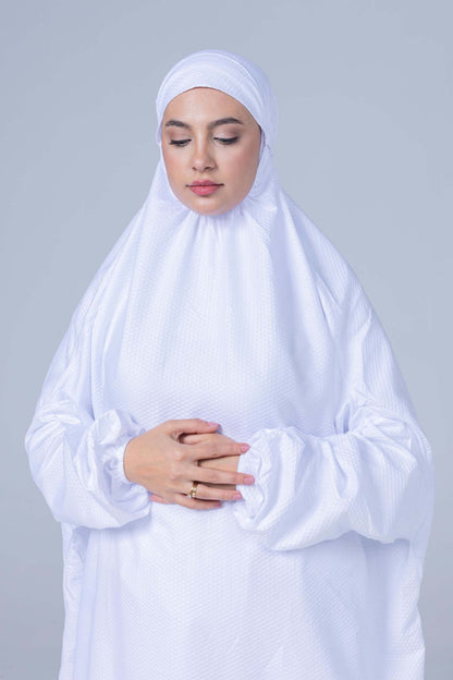 White One Piece Prayer Set -Soft Polyester