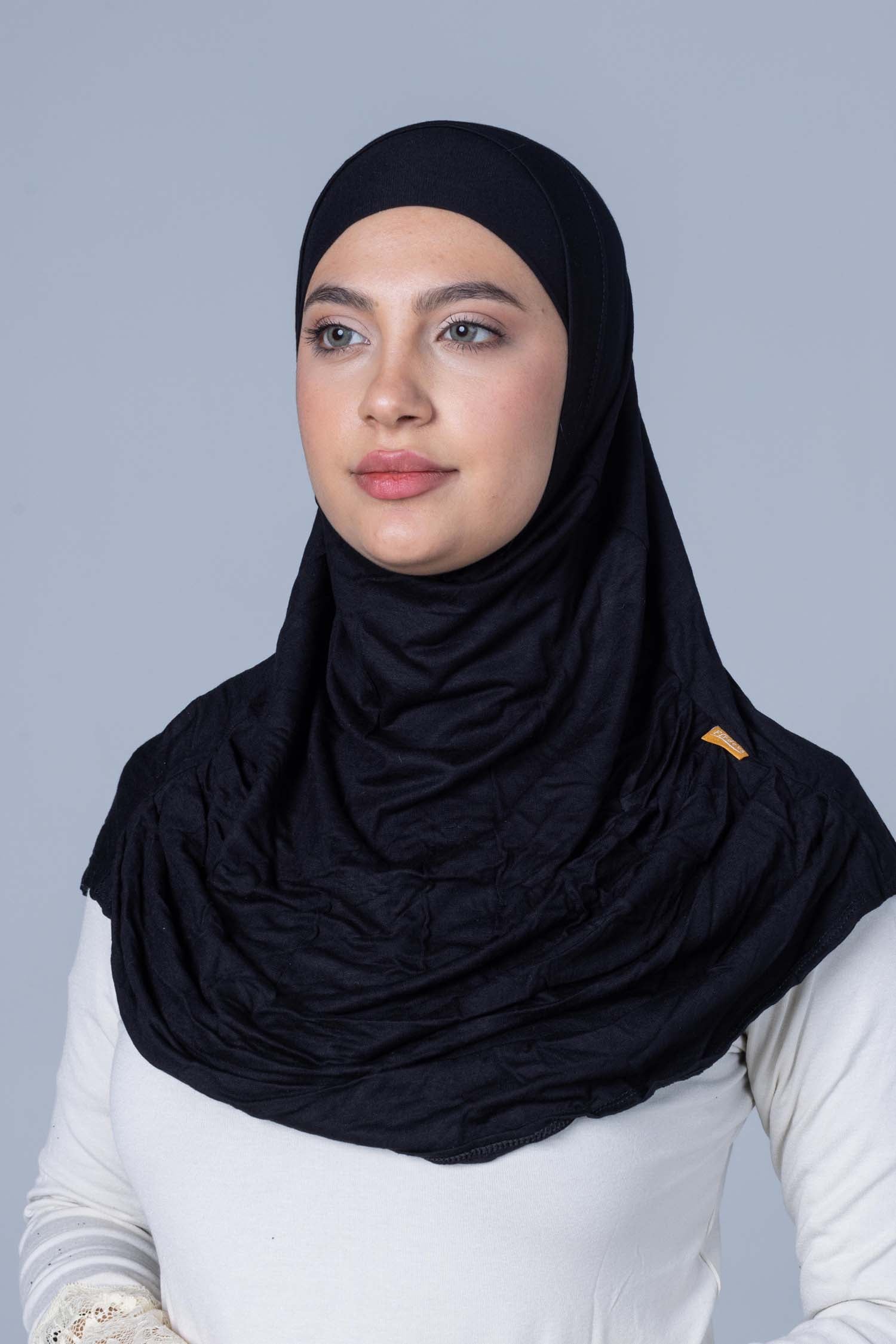 Premium Cotton Hijab 2 pc with soft Pleated draping