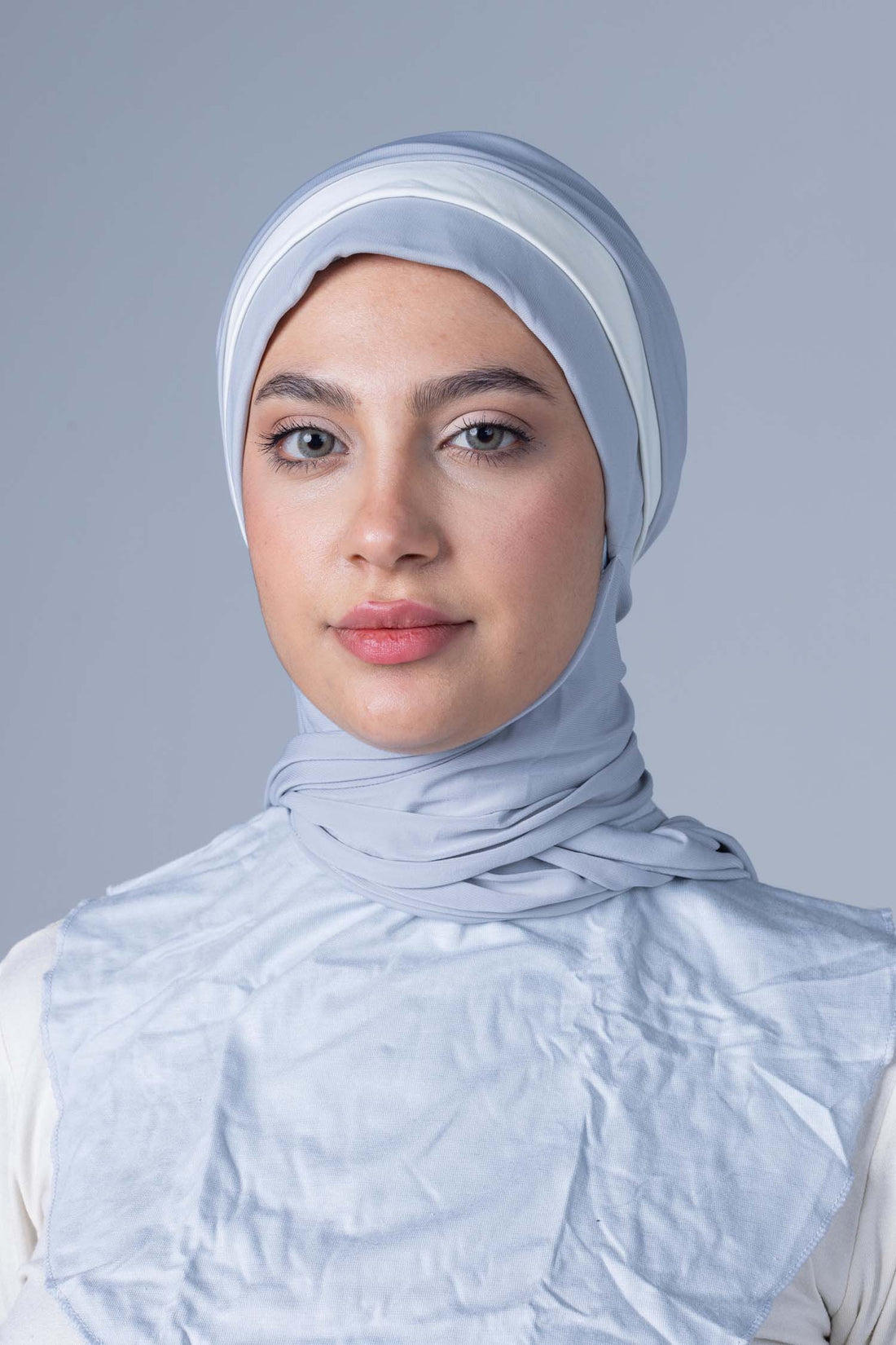 Dual Color Lycra Bonnet &amp; Chal
