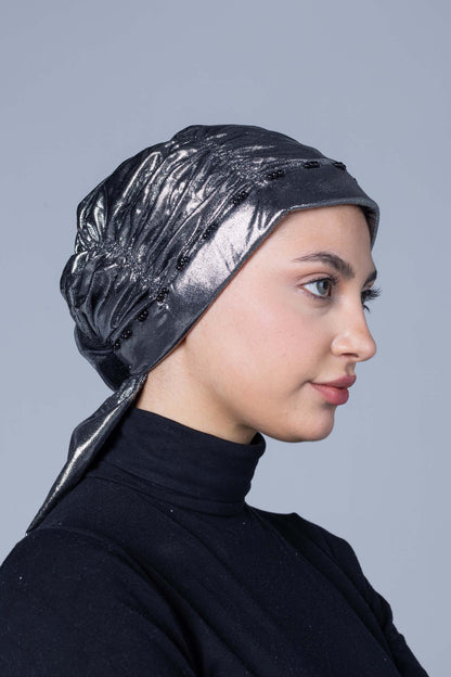 Metallic Twist Lycra Bonnet