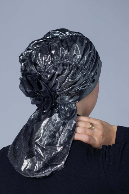 Metallic Twist Lycra Bonnet