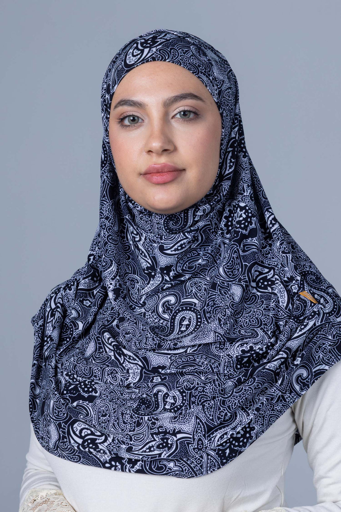 Premium Lycra Hijab 2 pc with soft Pleated draping