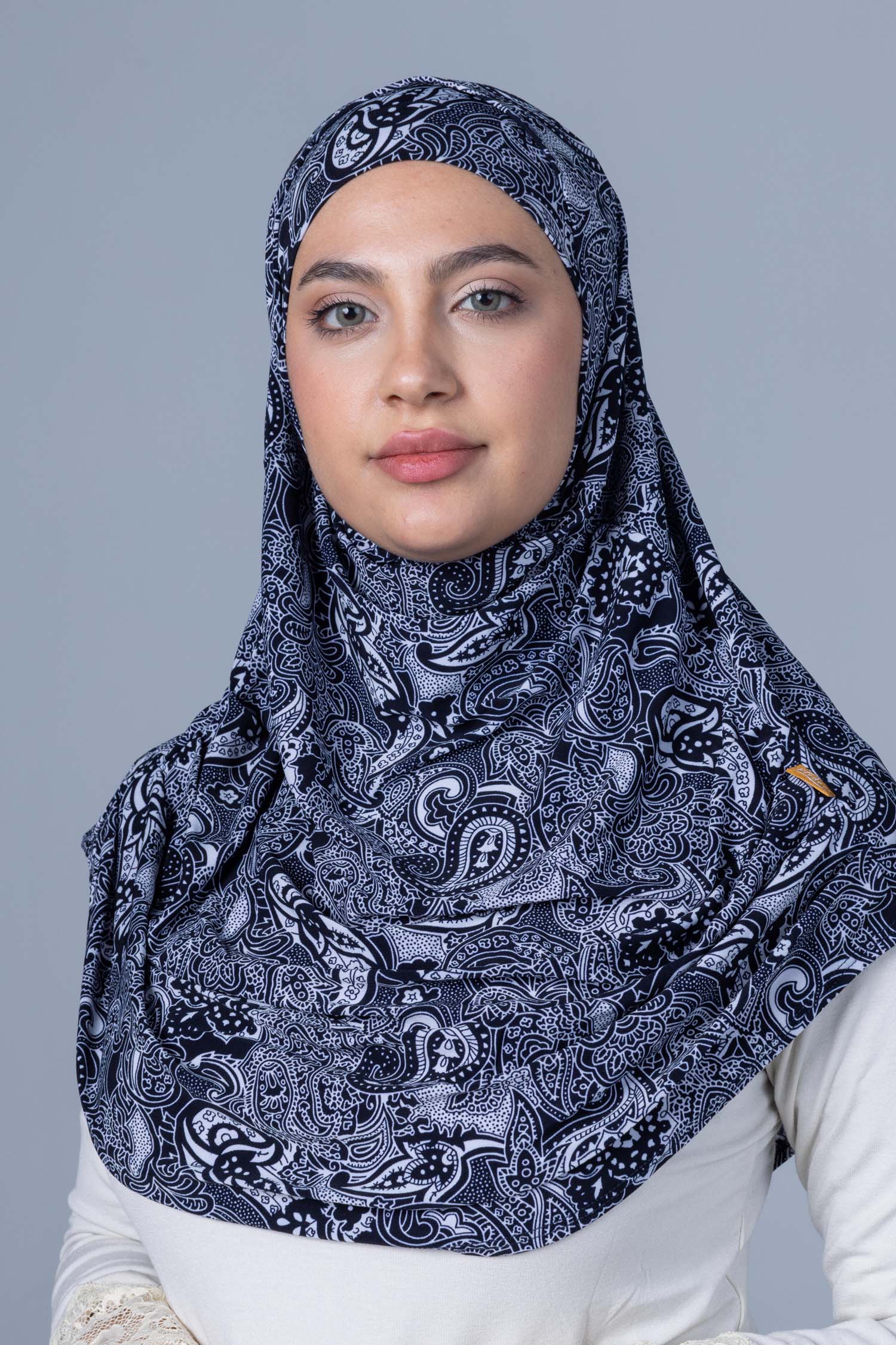 Premium Lycra Hijab 2 pc with soft Pleated draping