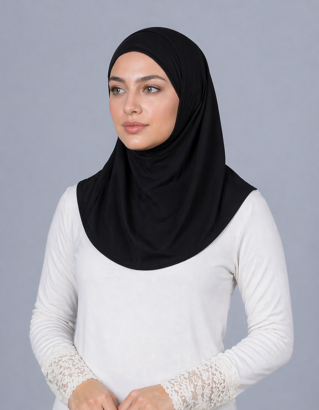 Two piece Cotton Hijab
